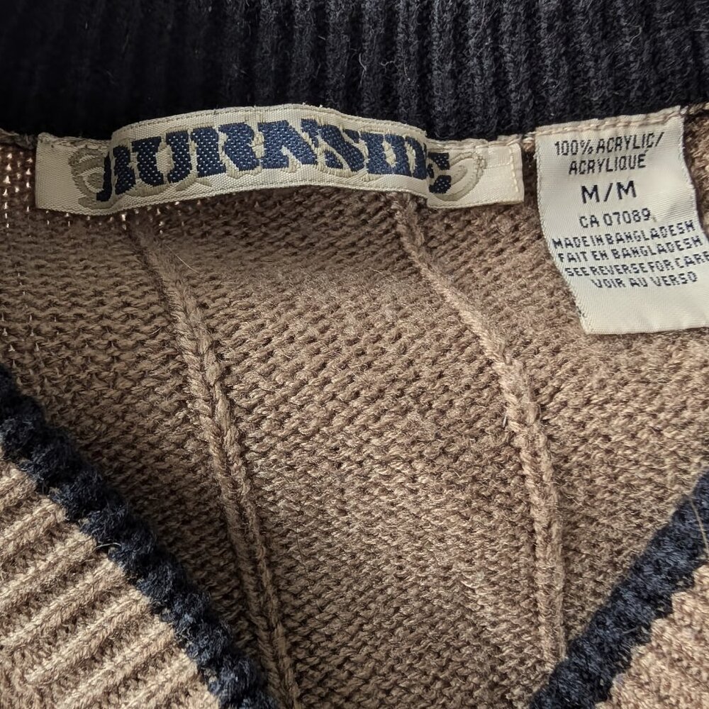 90s Earth Tone Ribbed Knit Sweater - Picture 6 of 6